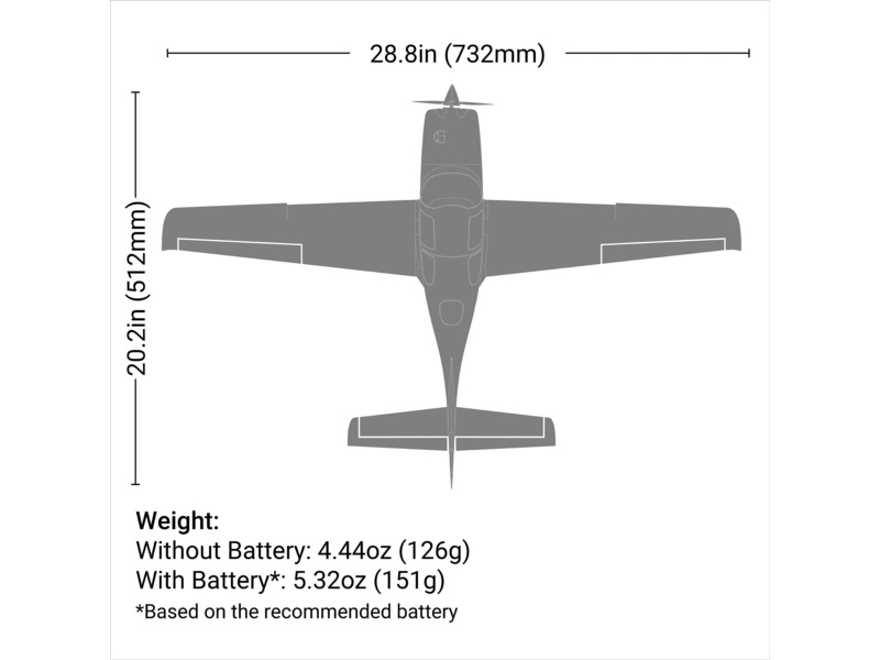 RC letadlo E-flite Cirrus SR22T 0.73m AS3X SAFE Select BNF Basic
