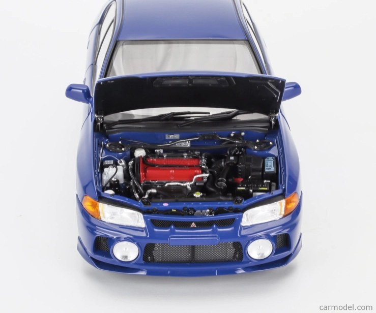 Motorhelix Mitsubishi Lancer Evo Iv s motorom a príslušenstvom 1999 1:18 modrá