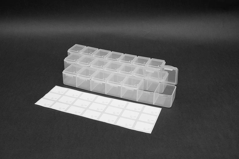 Box na díly 165x34x25 mm (7 přihrádek), 3 ks