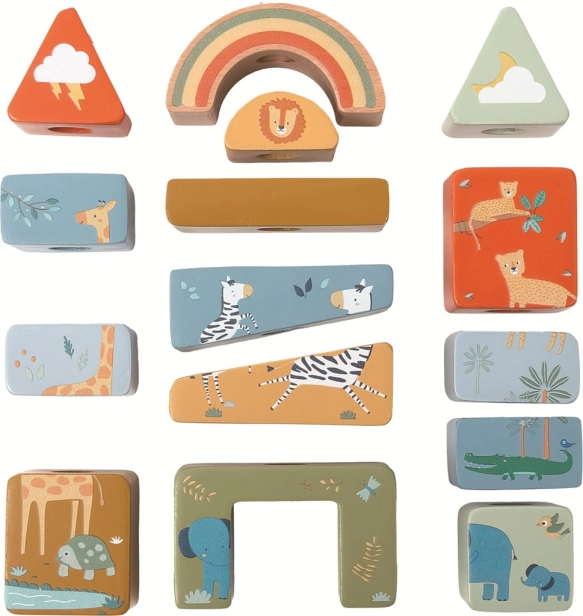 2Kids Toys Nasazování kostek Safari