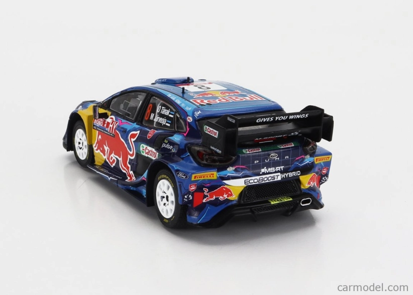 Ixo-models Ford england Puma Rally1 Red Bull Team M-sport Ford Wrt N 8 Winner Rally Chile 2023 Ott Tanak - Martin Jarveoja 1:43 Modrá Černá