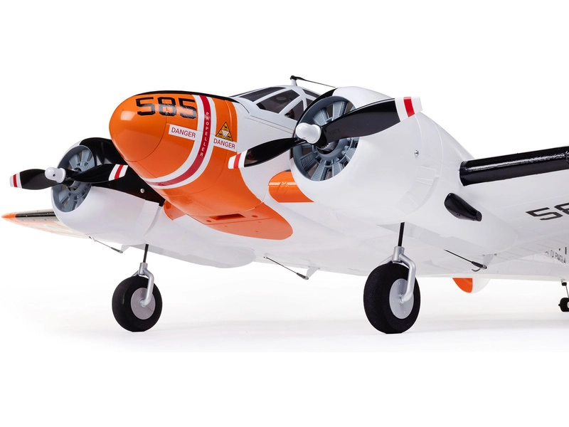 E-flite Beechcraft D18/RC-45J 1.5m BNF Basic AS3X+ SAFE Select