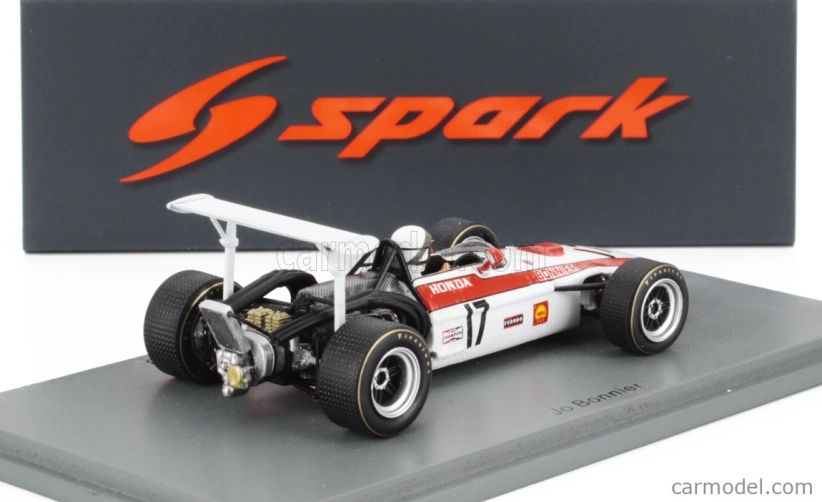 Spark-model Honda F1 Ra301 N 5 Mexico Gp 1968 Jo Bonnier 1:43 Biela červená čierna