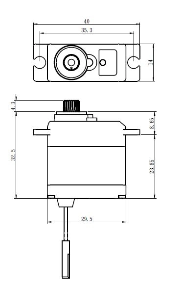 SW-0250MG WATERPROOF digitálne servo