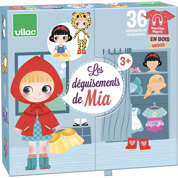 Vilac Magnetické obliekacie puzzle Designer Mia