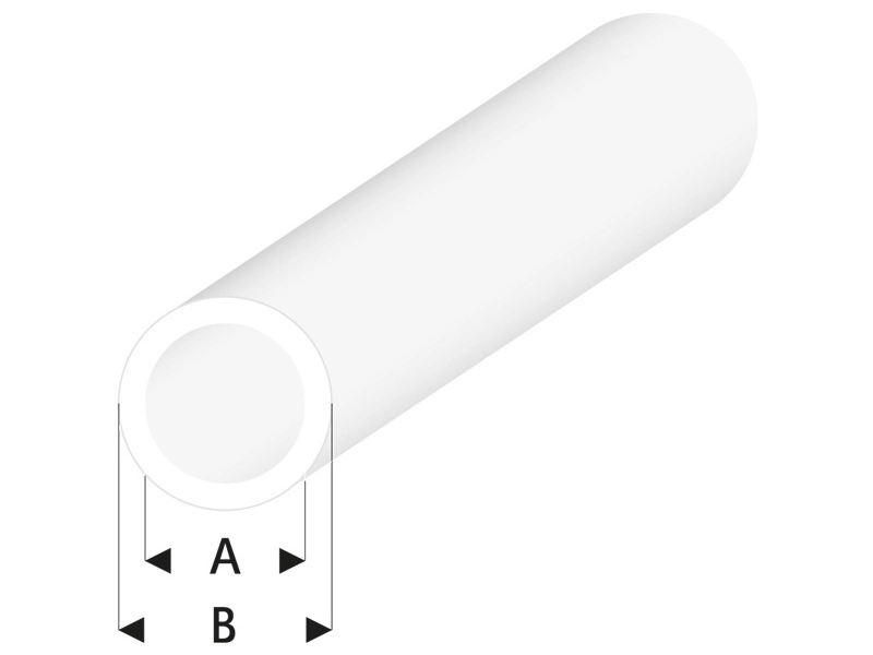 Raboesch profil ASA trubka transparentní 2x3x330mm (5)