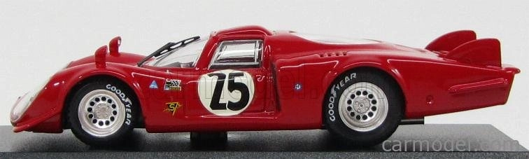 Najlepší model Alfa romeo 33.2 Lm N 25 Daytona 1969 Dibos - Chappuis - Calabattisti 1:43 Red