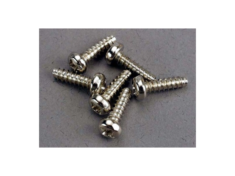 Traxxas skrutka krížová 3x10mm pologuľatá hlava zink. (6)