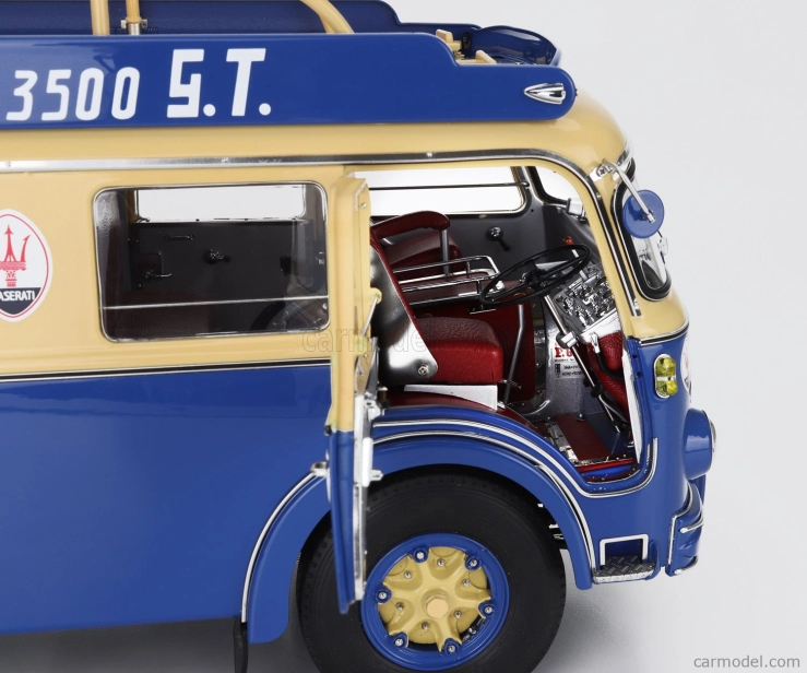 Cmc Fiat 642rn2 Nákladné auto Bartoletti Maserati Car Transporter 1957 1:18 Modrá žltá