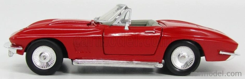 Motor-max Chevrolet Corvette Cabriolet 1967 1:24 Red