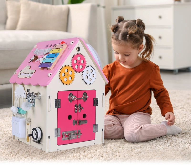 2Kids Toys Activity board Ružový domček