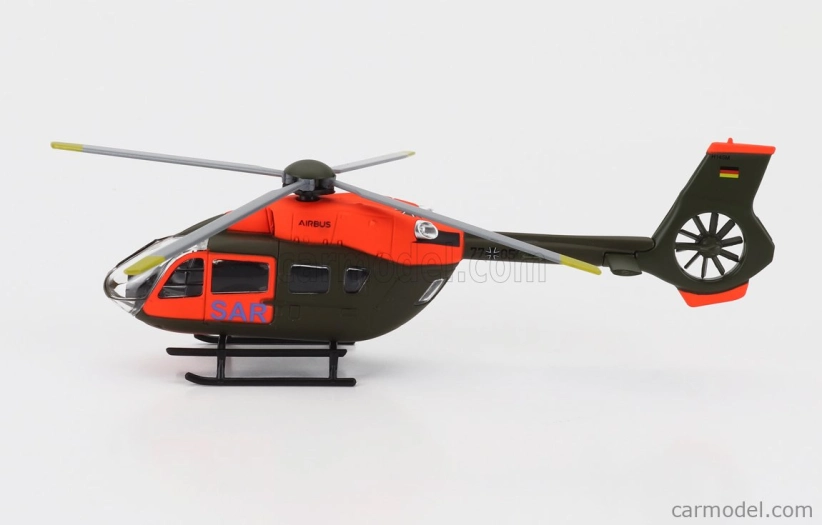Schuco Airbus H145m Vrtuľník Sar Search And Rescue Military 2014 1:87 Vojenská zelená oranžová