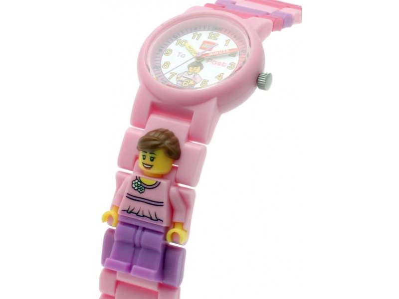 LEGO Time Teacher výuková stavebnice, růžové hodinky
