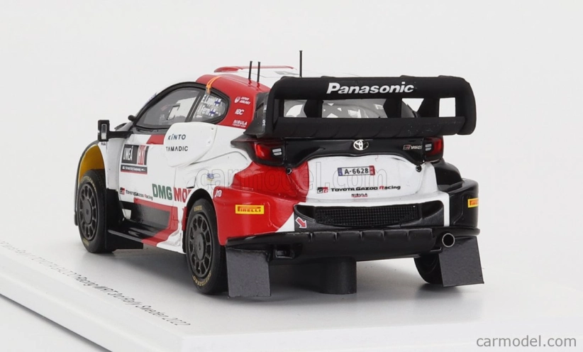 Spark-model Toyota Yaris Gr Rally1 Team Toyota Gazoo Racing Wrt N 4 3rd Rally Sweden 2022 E.lappi - J.ferm 1:43 Bílá Černá Červená