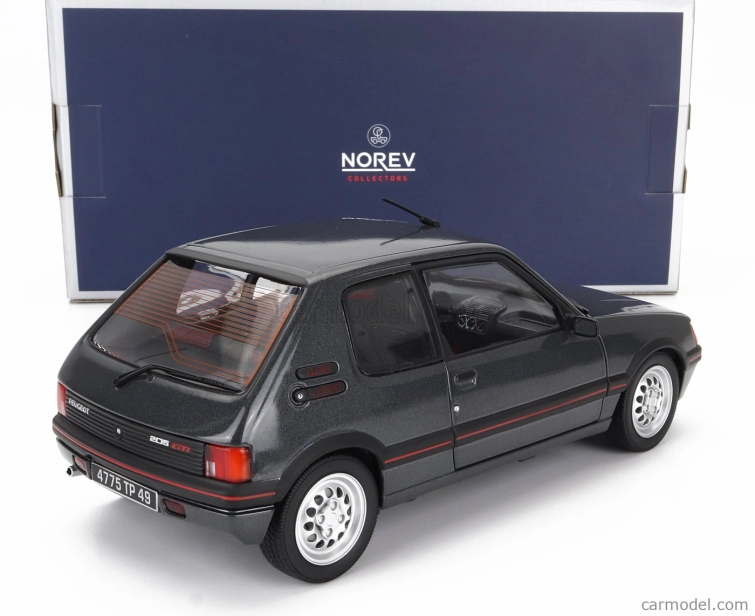Norev Peugeot 205 1.6 Gti 1988 1:18 Graphite Grey