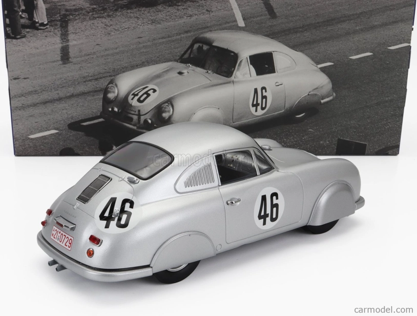 Werk83 Porsche 356 Sl Coupe Team Porsche K.g. N 46 Trieda víťazov 24h Le Mans 1951 Auguste Veuillet - Edmond Mouche 1:18 Striebro