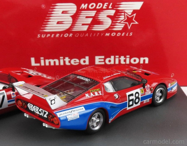 Najlepší model Ferrari Set 2x 512bb Lm Team Jms Pozzi Racing N 67 24h Daytona 1979 C.b.lena - M.leclere - J.c.andruet + 512bb Lm Team N.a.r.t. N 68 24h Daytona 1979 B.tullis - J.p.delaunay - P.bedard 1:43 Red