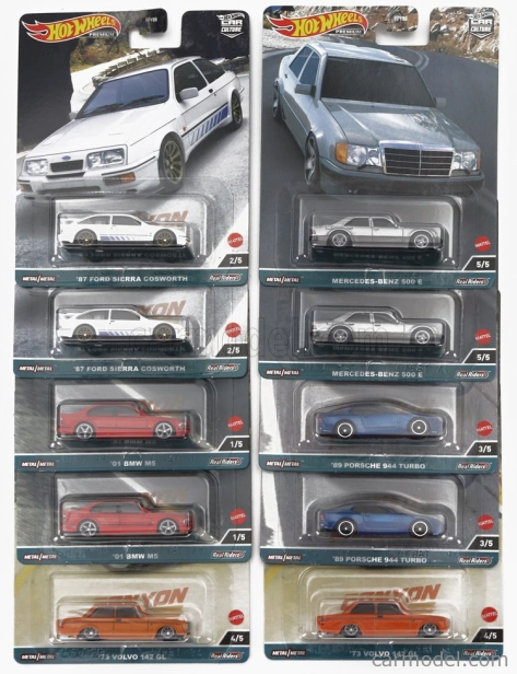 Mattel hot wheels Mercedes benz Set Assortment 10 Pieces Canyon Warriors Cars 1:64 Různé
