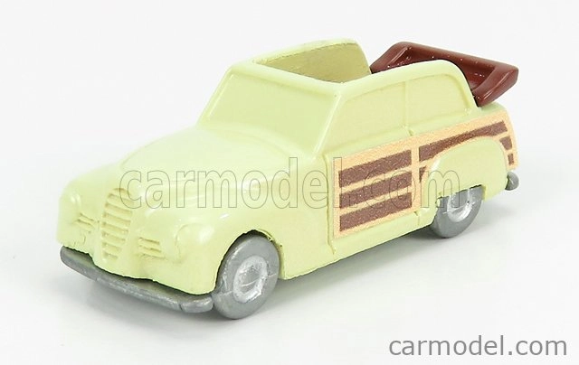 Officina-942 Fiat 1100 E Cabriolet Open Venilia Carrozzeria Savio 1949 1:76 Svetložlté drevo