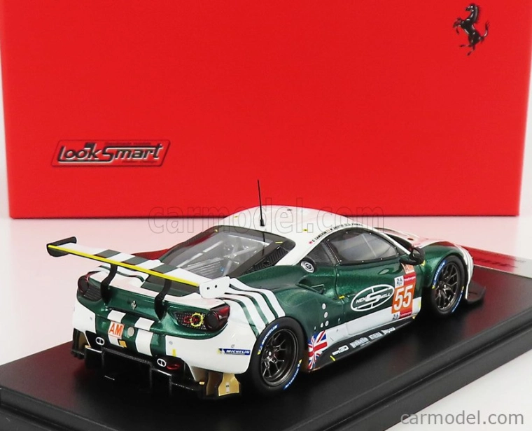 Looksmart Ferrari 488 Gte Evo 3.9l Turbo V8 Team Spirit Of Race N 55 1:43, bílá