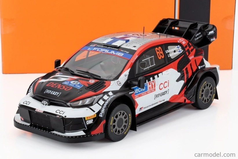 Ixo-models Toyota Yaris Gr Rally1 Team Toyota Gazoo Racing Wrt N 69 Rally Finland 2024 Kalle Rovanpera - Jonne Halttunen 1:18 Čierna biela červená