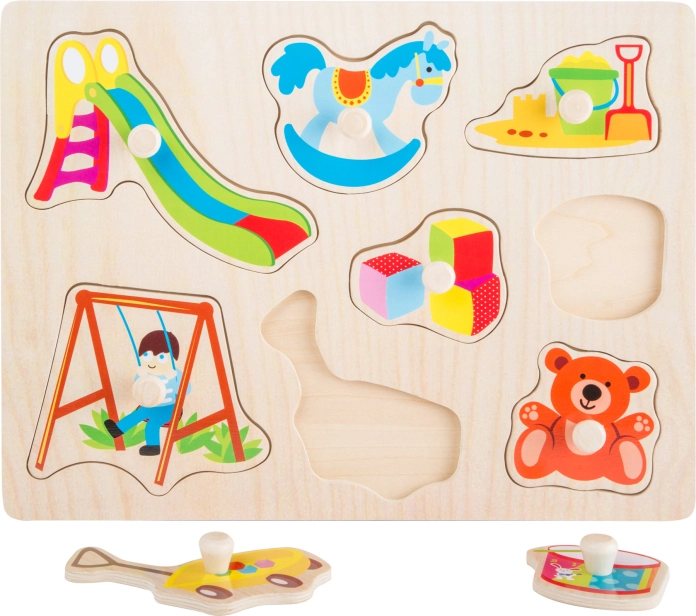 Small Foot  Dřevěné puzzle Dětský svět