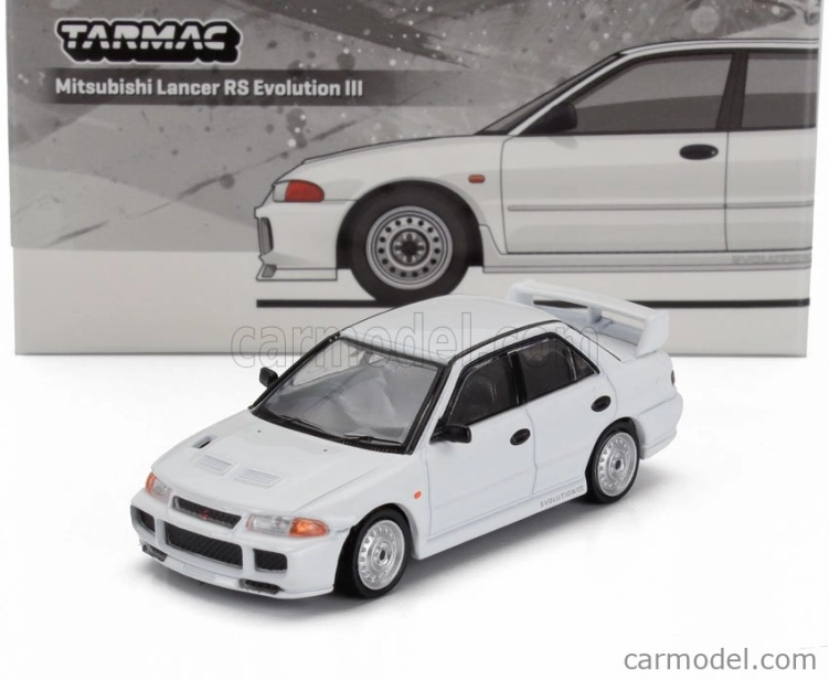 Tarmac Mitsubishi Lancer Iii Rs Evo 1997 1:64 Biela
