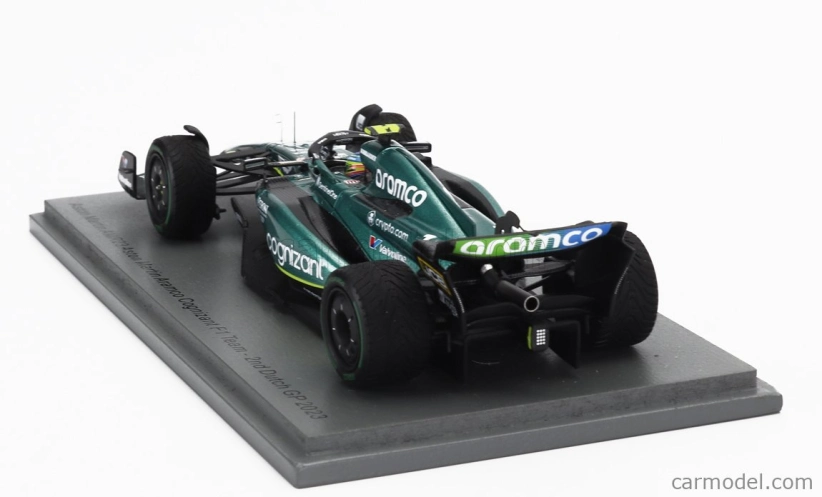 Spark-model Aston martin F1 Amr23 Team Aramco Cognizant N 14 2nd Dutch GP 2023 Fernando Alonso 1:43 Green