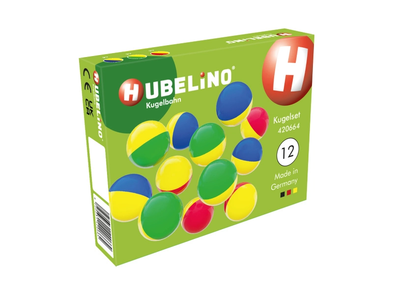 HUBELINO Guličková dráha - guličky dvojfarebné 12ks