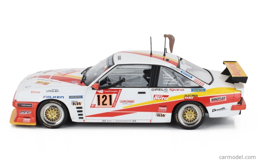Werk83 Opel Manta Gt Team Automobilclub Von Deutschland N 121 24h Nurburgring 2023 Hans-olaf Beckmann - Peter Hass - Jurgen Schulten - Volker Strycek 1:18 Biela Oranžová Žltá