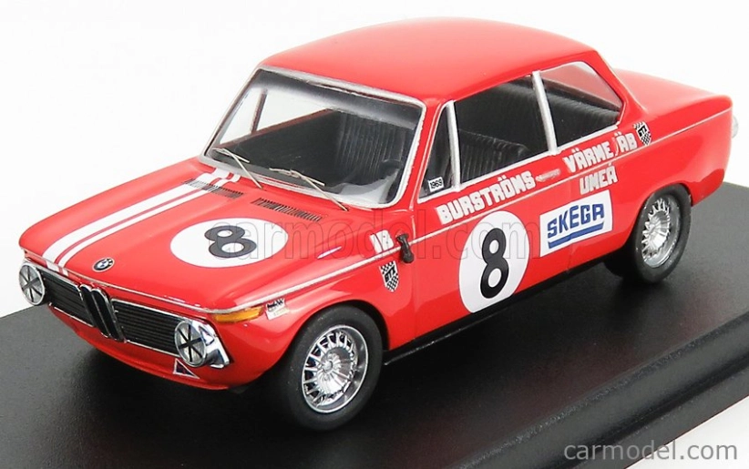 Trofeu BMW 2002 Ti N 8 Rally Mantorp Park 1970 I.burstrom 1:43 Red