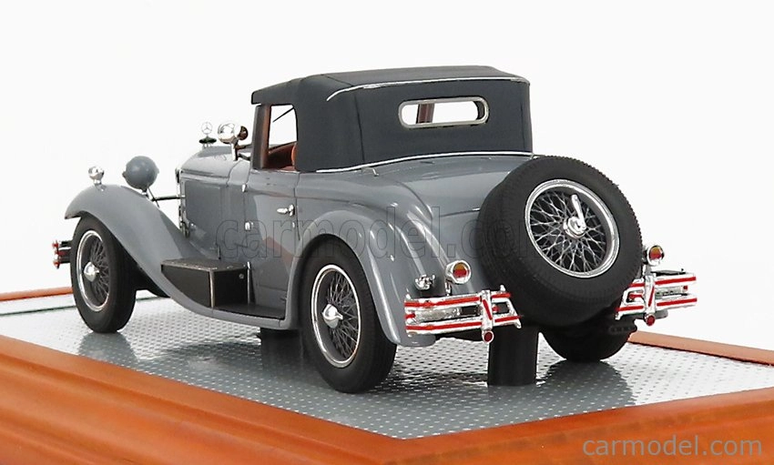 Ilario-model Mercedes Benz 710ss Spider Sn36208 Roadster Cabriolet Castagna Closed 1929 - Aktuálne auto 1:43 Grey