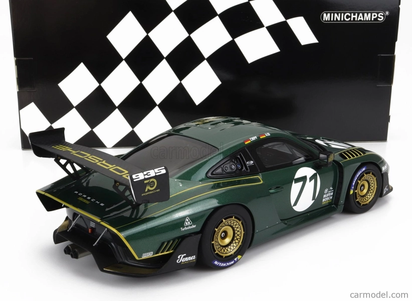 Minichamps Porsche 935/19 Base Gt2 Rs N 71 Tenner Racing 2019 1:18 Zelená