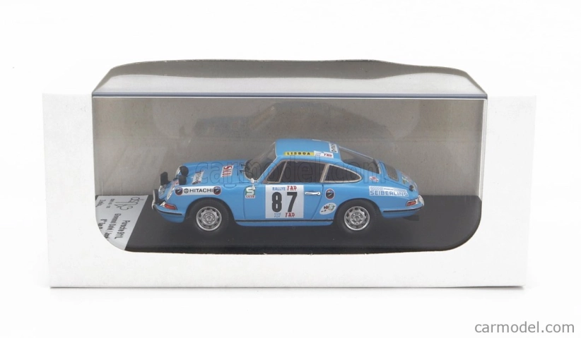 Trofeu Porsche 911l Coupe (nočná verzia) N 87 Rally Tap 1971 G.salvi - J.arnaud 1:43 Svetlomodrá