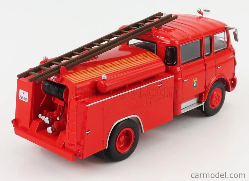 Edicola Berliet Gak 17 Ftp Hasičské auto Francúzsko 1960 1:43 Červená