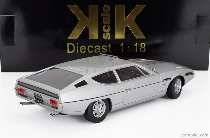 Lamborghini Espada 2-series 1970 v mierke 1:18 strieborná