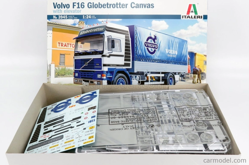Italeri Volvo F16 Intercooler Truck Globetrotter 2-assi 1982 1:24 /