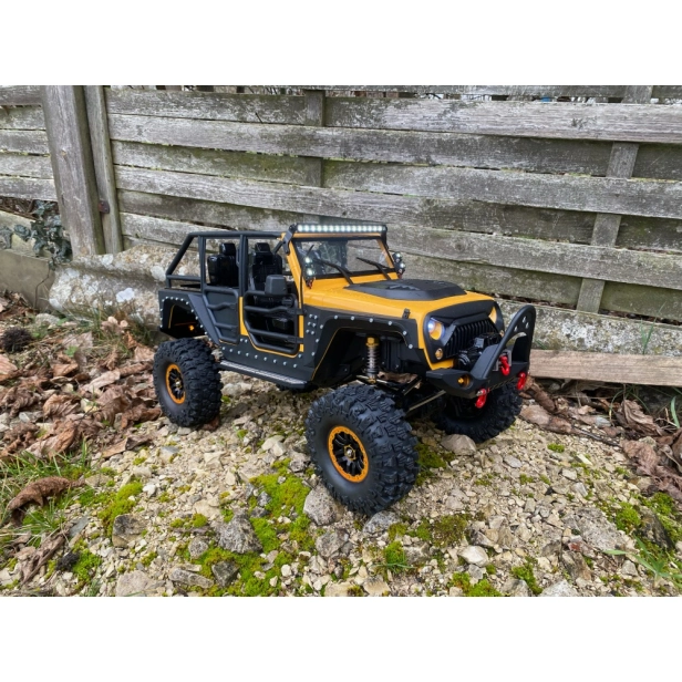 RC auto DF-4S PRO Crawler 313 mm 1:10, žltá