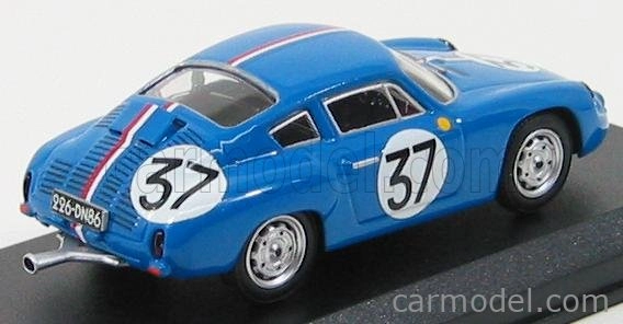 Best-model Porsche 1600gs Abarth N 37 24h Le Mans 1961 Buchet - Monneret 1:43 Blue
