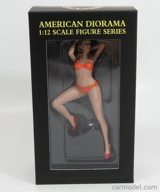 American diorama Figúrky Cindy - Hot Bike Model - Motocykel nie je súčasťou balenia 1:12 Ružovooranžová