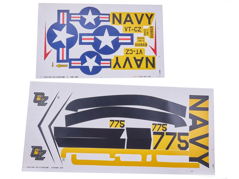 E-flite samolepky: T-28 Trojan 2.0m