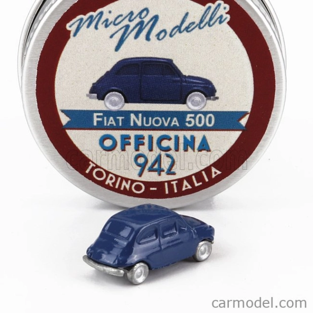 Officina-942 Fiat Nuova 500 1957 1:160 Modrá