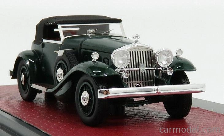 Matrix scale models Stutz Dv32 Super Bearcat Cabriolet Closed 1932 1:43 Zelená