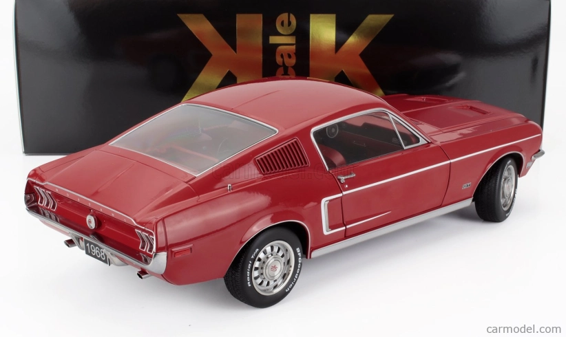 Ford usa Mustang Gt Fastback Coupe 1968 1:12 Červená