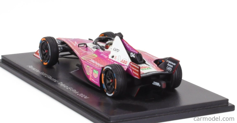 Spark-model Porsche Formula-e 99x Elctric Team Tag Hauer Porsche N 94 Tokyo E-prix 2023-2024 Pascal Wehrlein 1:43 Pink Black
