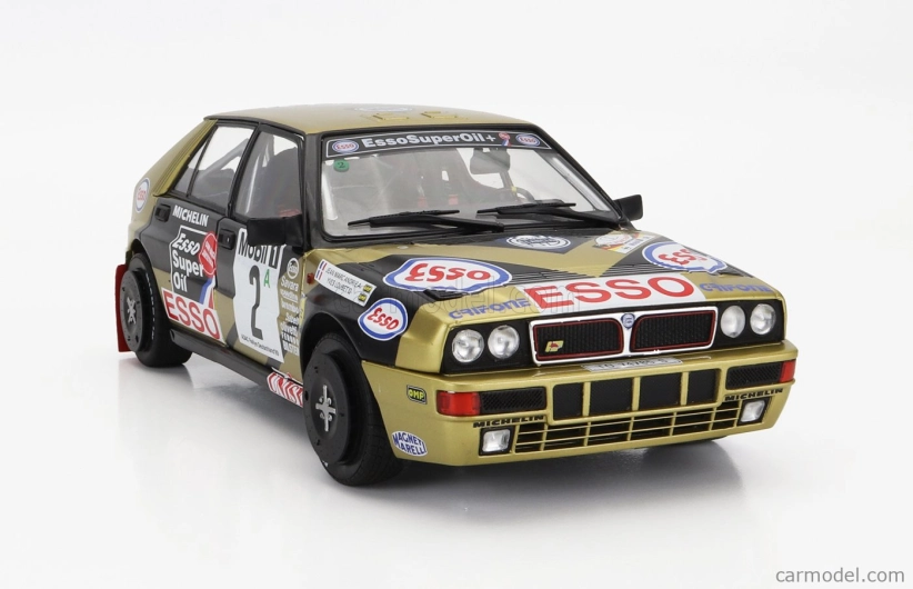Solido Lancia Delta Hf H.f. Grifone Srl N 2 3rd Rally Deutschland 1989 Y.loubet - J.m.andrie 1:18 Zlatá Černá