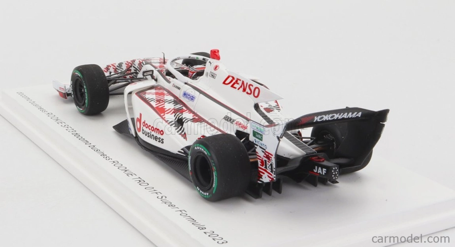 Spark-model Dallara Sf23 Toyota Trd01f Team Denso Rookie Racing N 14 Super Formula Season 2023 Kazuya Oshima 1:43 Bílá Červená Černá