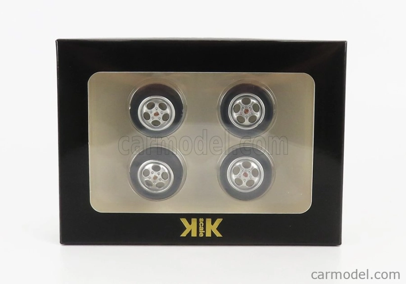Kk-scale Accessories 4x  Wheels And Rims Set  For Porsche 1:18 Silver