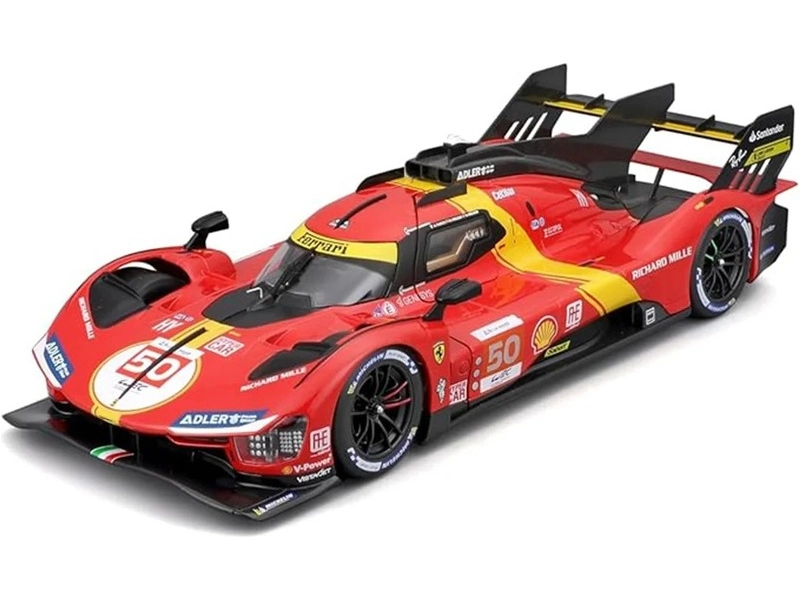 Bburago Ferrari 499p 3.0l Turbo V6 Team Ferrari Af Corse N 50 1:18, červená