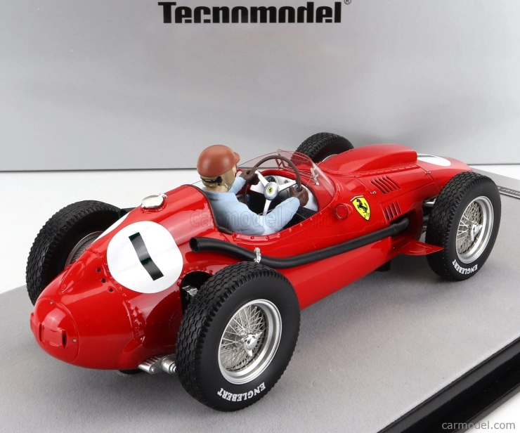 Tecnomodel Ferrari F1 Dino 246 N 1 Winner British Gp (s figúrkou pilota) 1958 Peter Collins 1:18 Red